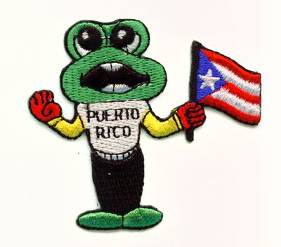 Dulces Tipicos Coqui con Bandera de Puerto Rico Puerto Rico